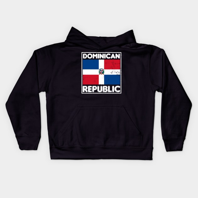 Dominican Republic Shirt | Patriotic Pride Flag Gift Kids Hoodie by Gawkclothing